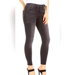 STS Blue Women's Ellie Raw Hem Ankle Skinny Jeans Black - Size 25